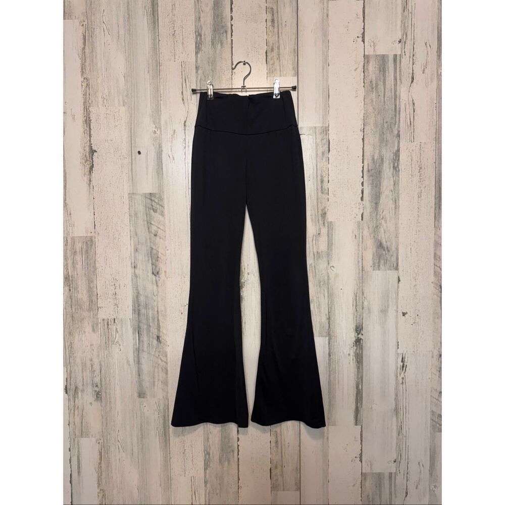 Y2K Black Flare Pants Women’s XSMALL Stretch High Rise Retro Bootcut